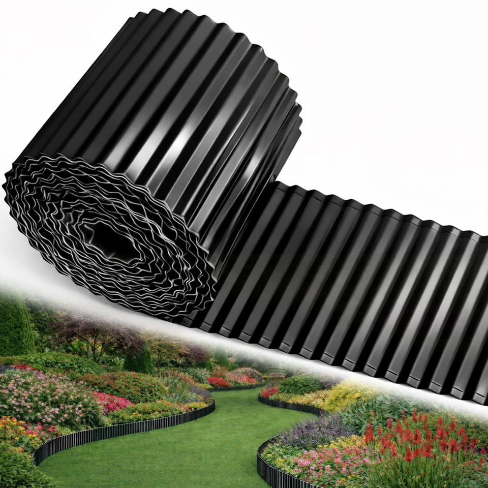 SJPULMO corrugated edging curves for flexible borders and durable flower beds