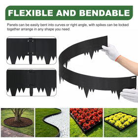 SJPULMO flexible edging shapes to any bed