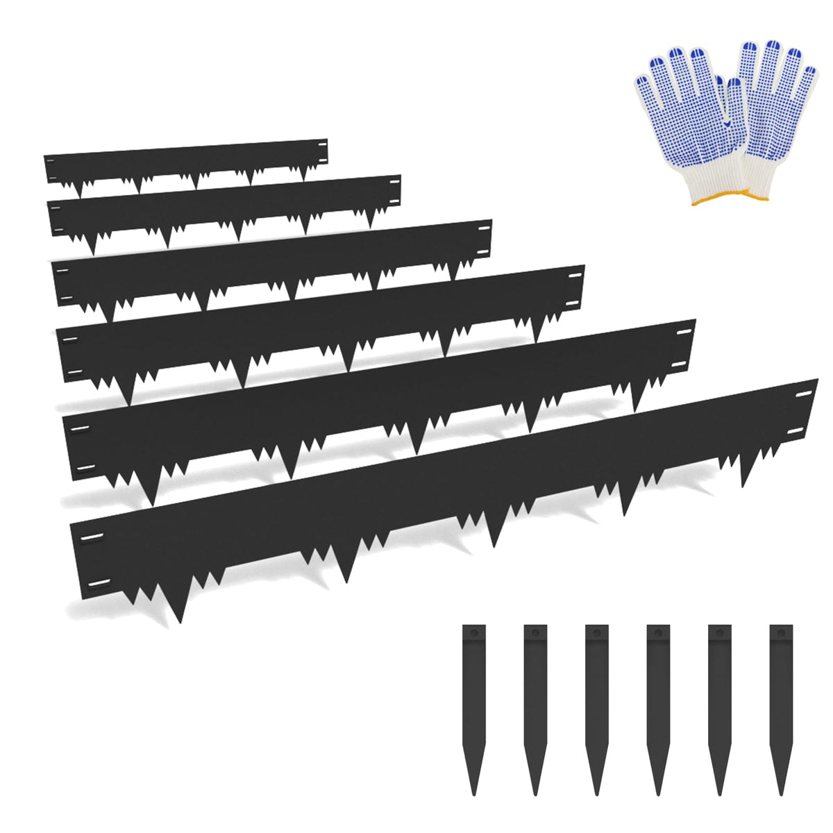 SJPULMO galvanized steel edging border kit for clean garden borders