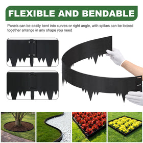 SJPULMO latch stakes secure panels quickly for a stable border.