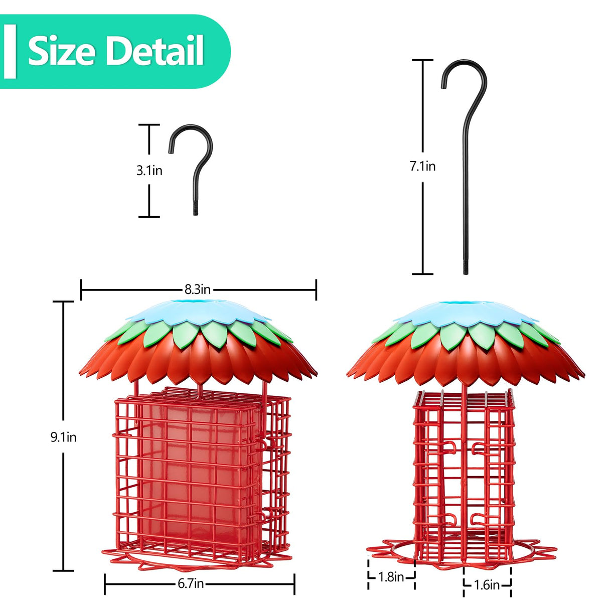 Skaithee Suet Feeder Double packaging-ready gift for nature lovers.