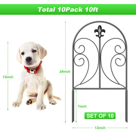 Skcoipsra arch panel fence 24in high offers clear garden boundary definition