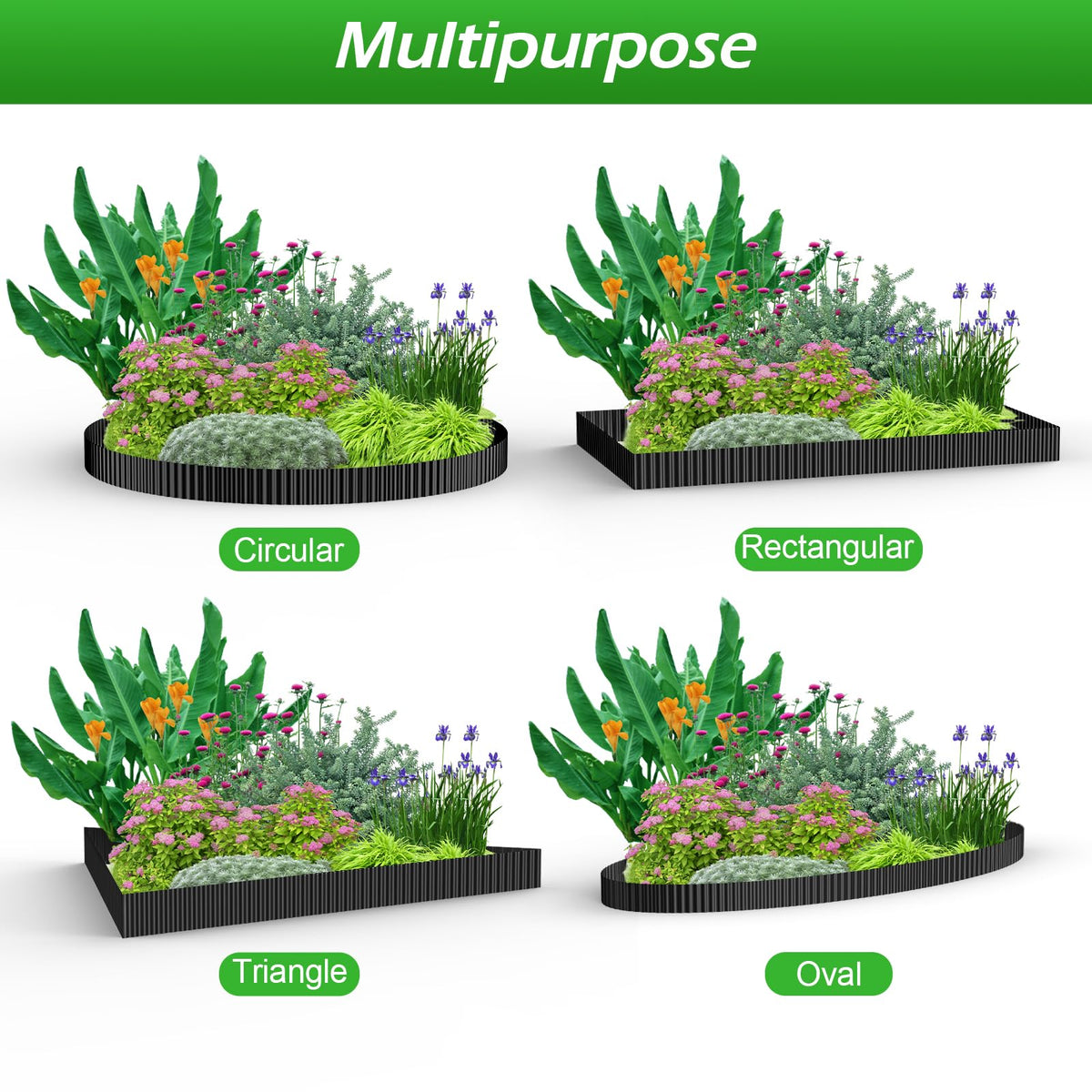 Skcoipsra border defines lawn edges neatly, helping prevent overgrowth for a tidy yard.