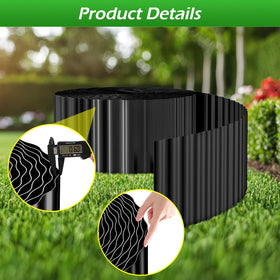 Skcoipsra edging curved installation demonstrates flexible edging shaping around beds and paths.