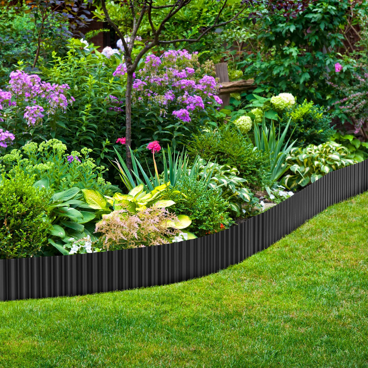 Skcoipsra metal border is low maintenance and reusable across seasons.
