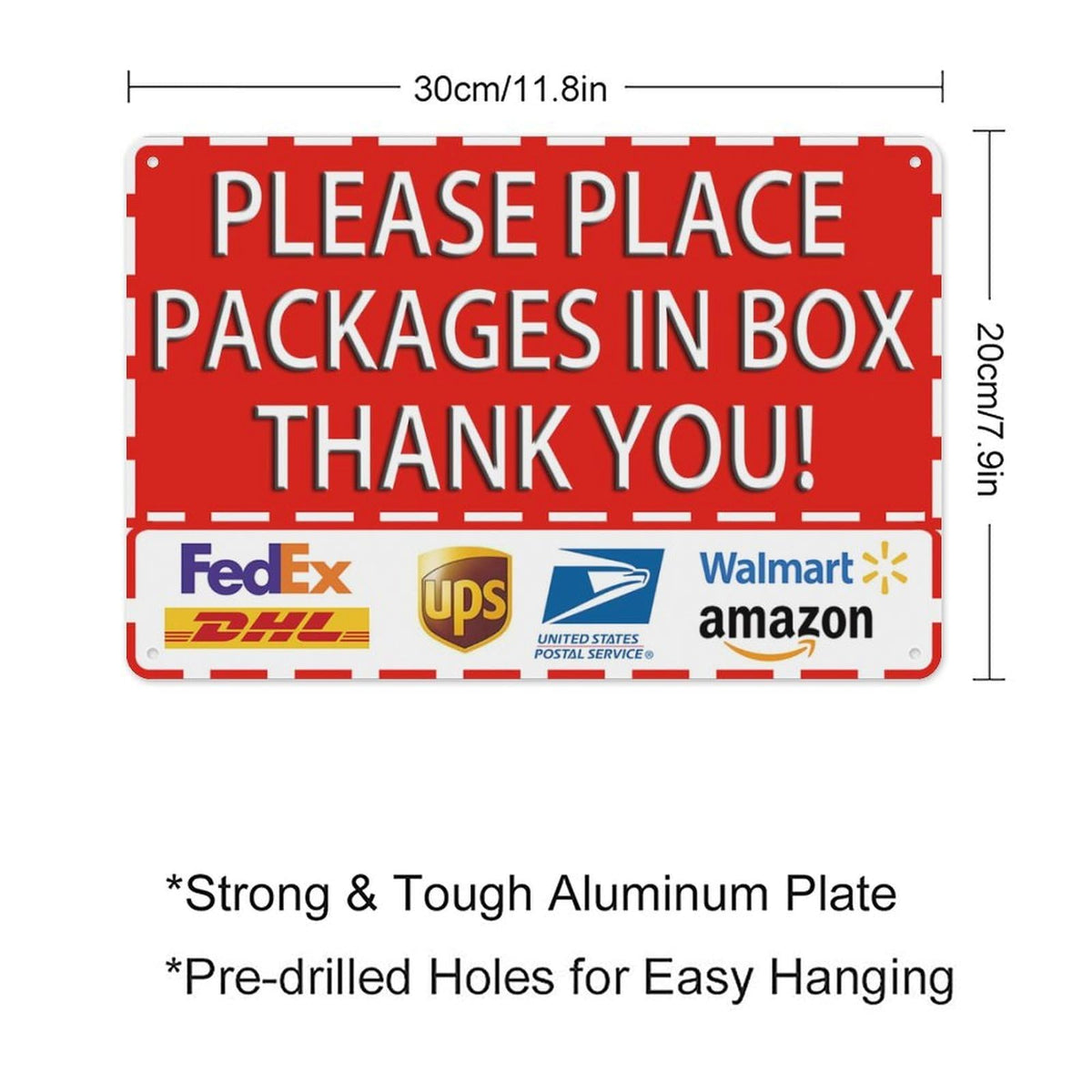 SKDSArts delivery sign easy install with pre-drilled holes for quick mounting