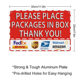 SKDSArts delivery sign easy install with pre-drilled holes for quick mounting