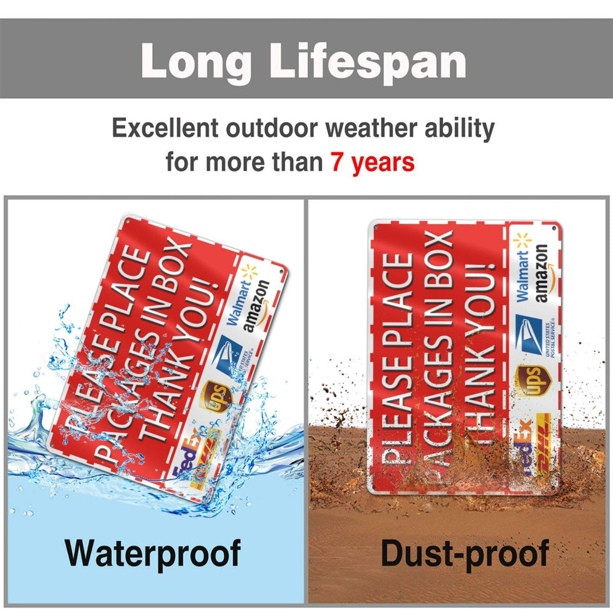 SKDSArts delivery sign rustproof and durable for outdoor use