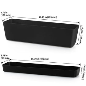 Skelang planter featuring a removable bottom drainage tray to prevent mess.