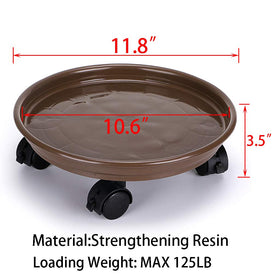 Skelang Plant Caddy sturdy tray supporting large planters safely.