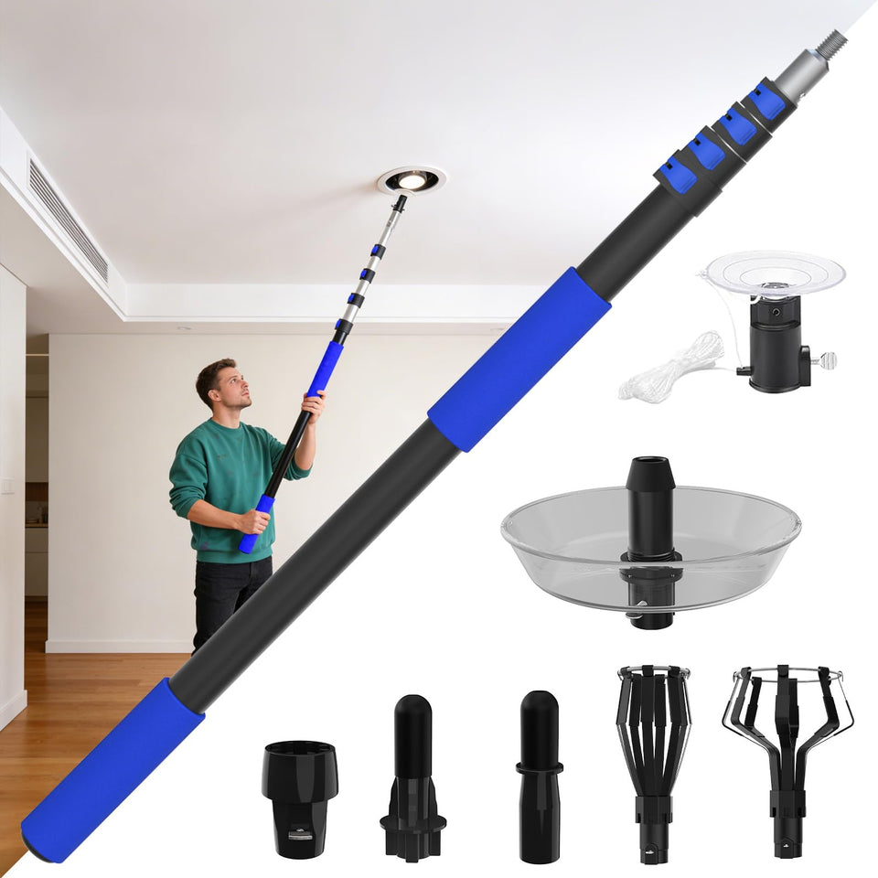 SKGPOLE 26ft reach bulb changer with extended pole for hard-to-reach ceilings
