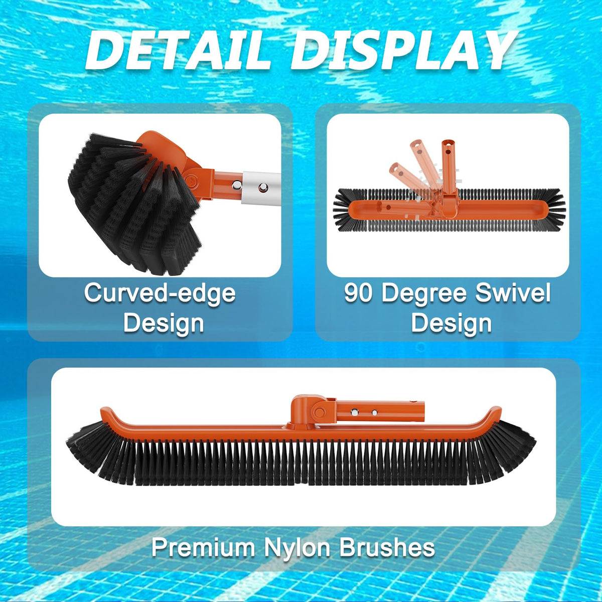 SKGPOLE aluminum pool pole with durable construction.