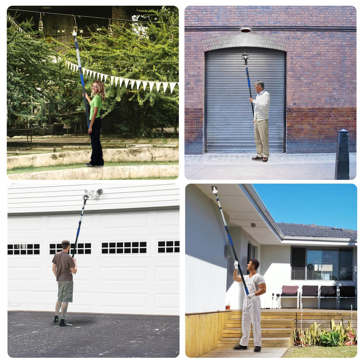 SKGPOLE embedded screw lock keeps pole secure during operation.