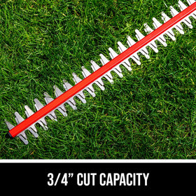 Dual-action blades provide smooth cuts with less vibration.