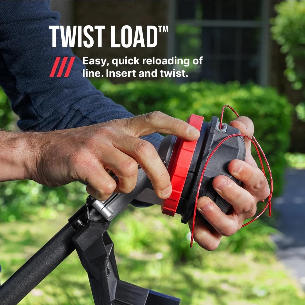 Skil PLT1500C-10 twist-load-head demonstrates quick line loading