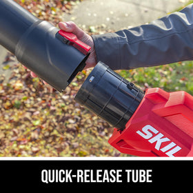 SKIL PWR CORE 40V 2.0Ah battery powers both tools for seamless swapping