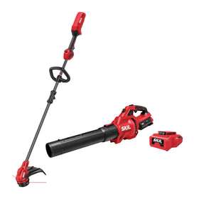 SKIL PWR CORE 40V blower delivers up to 460 CFM for quick yard cleanup