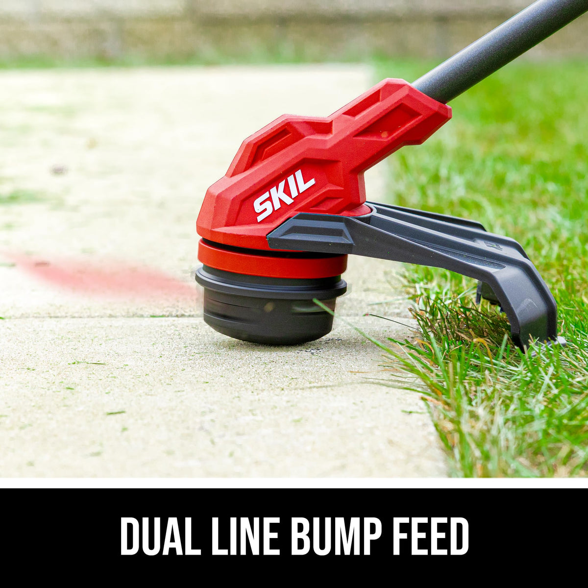 SKIL PWR CORE 40V trimmer offers 14-inch cutting swath for efficient trimming
