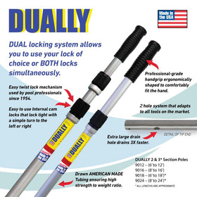 Heavy-duty Skimlite Pole designed to resist bending at full extension