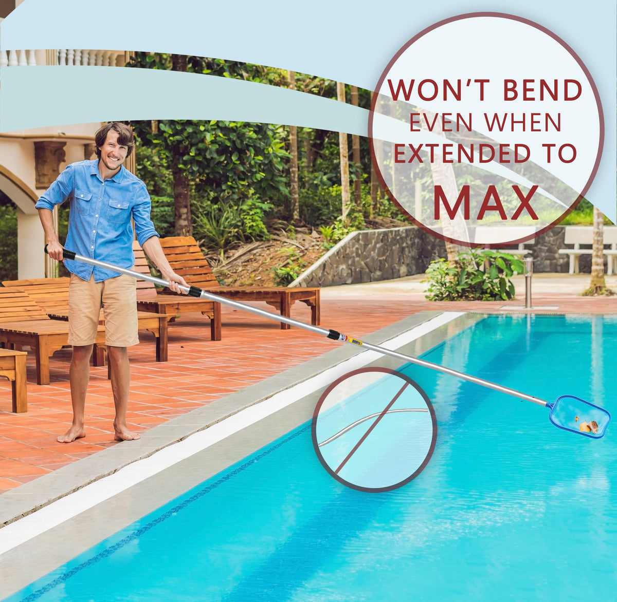 Made in USA craftsmanship and durability of Skimlite Pool Pole