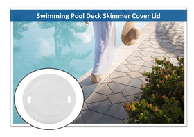 Close-up of mounting lip dimensions to verify proper fit on a skimmer lid.
