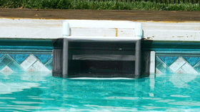 Skimmer Saver by Fischer fits over 14-inch skimmers, blocking debris with no extra hardware.