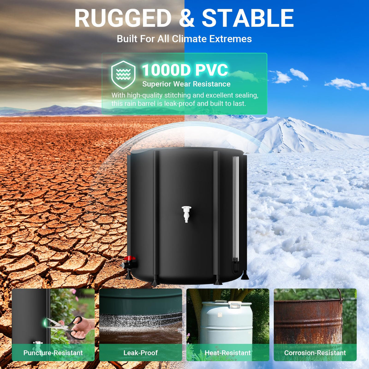SKM rain barrel filter screen blocks debris and mosquitoes