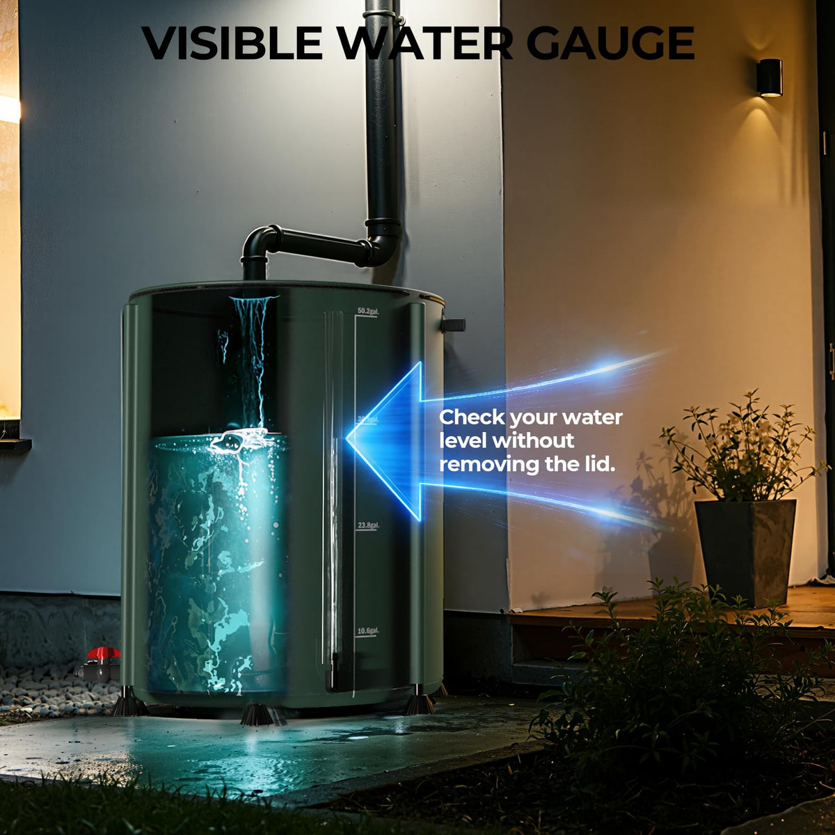 SKM large-capacity barrel convenient for watering plants and washing