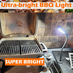 SKNOOY USB-C charging keeps the grill light ready without frequent battery swaps.