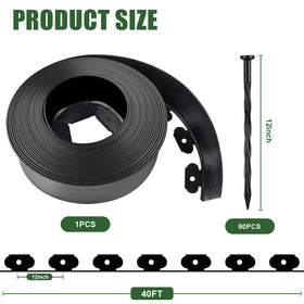 SKWIRRLE 40ft border roll ideal for long, seamless edging along lawns.