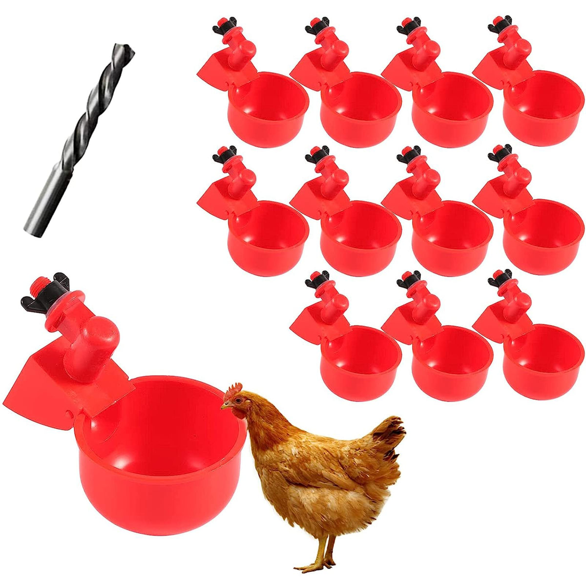 SKWIRRLE chicken water cup waterer with automatic filling for clean hydration.