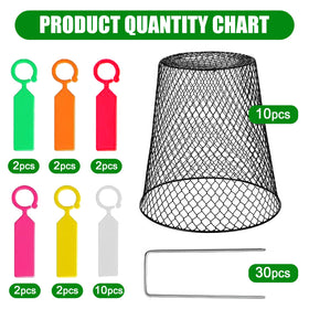 SKWIRRLE garden cloche metal for plants shields young plants from animals while maintaining humidity.