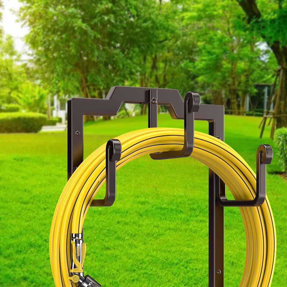 Skycarper removable hose stand allows flexible relocation around the patio.