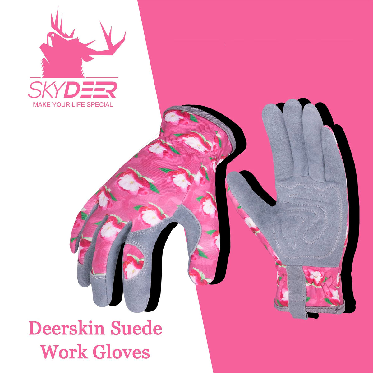 SKYDEER flexfit-wrist keeps gloves secure during intensive garden tasks.