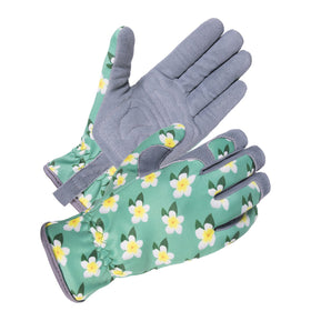 SKYDEER premium deerskin gloves with soft padded palm for gardening comfort.