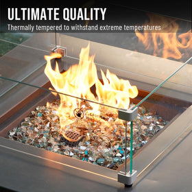 Skyflame 10lb fire glass blended for easy spread in fire pits and fireplaces