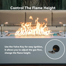 Skyflame 3-inch key and floor flange flat black provide easy installation and secure fit