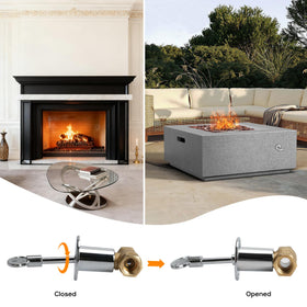 Skyflame 3-inch key included for quick operation.