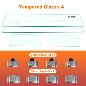 Skyflame wind guard for rectangular pits emphasizes warmth and ambiance.