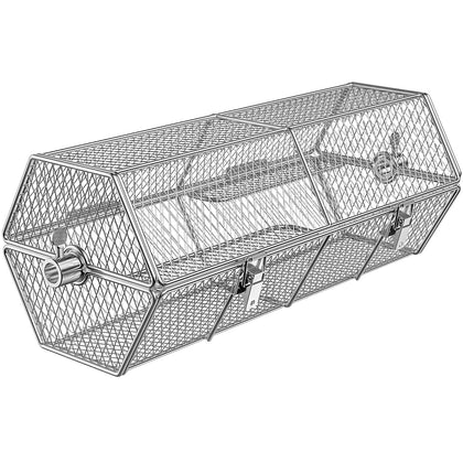 Skyflame round basket assembly shows durable stainless construction for even grilling