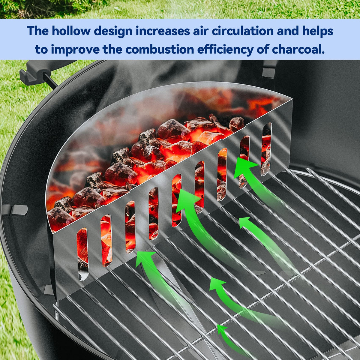 Skyflame BBQ accessory fit for Weber Napoleon demonstrates compatibility for versatile setups