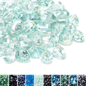 Skyflame Crystal Ice fire glass diamonds reflect vibrant hues for dramatic outdoor ambiance