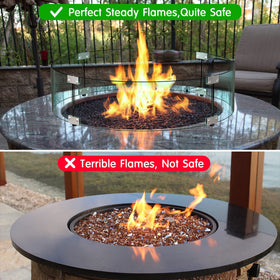Skyflame 24-inch wind guard is easy to install, disassemble, and clean