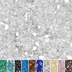 Skyflame platinum fire glass quarter-inch in 10lb bag for clean, durable glow