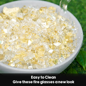 Skyflame fire glass cleaning tips for long-lasting sparkle.