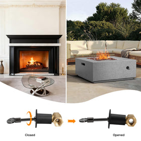 Skyflame fire pit assembly kit brass valve for DIY projects