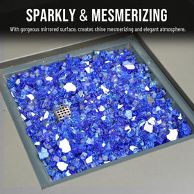 Skyflame fire pit decor cobalt blue 1-2-inch centerpiece ambiance.