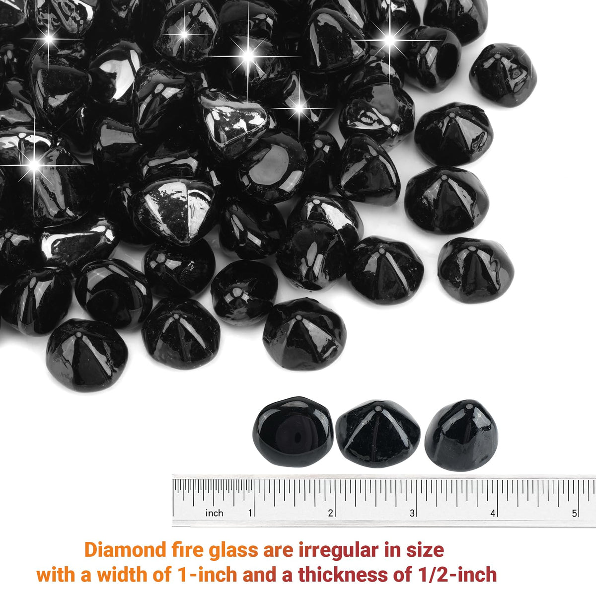 Skyflame fire pit setup with onyx diamonds creates a modern centerpiece