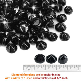 Skyflame fire pit setup with onyx diamonds creates a modern centerpiece