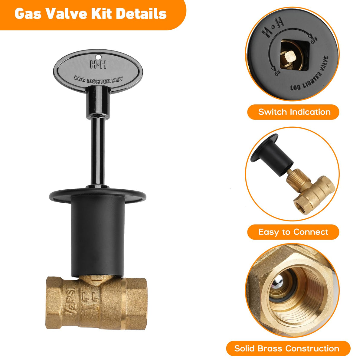 Skyflame fire table and bowl valve kit for outdoor flames